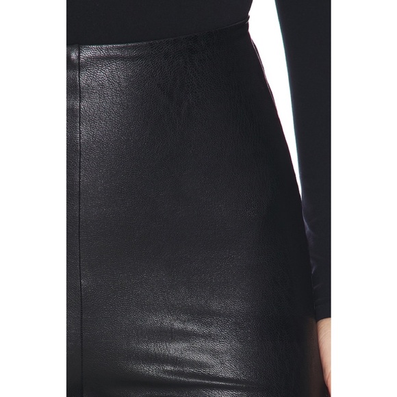 Commando | Women's Black Faux Leather High-Waisted Wide Leg Pants ~ NWT Small - Picture 5 of 11